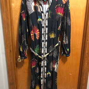 Colorful Patterned Long Farm Rio Dress